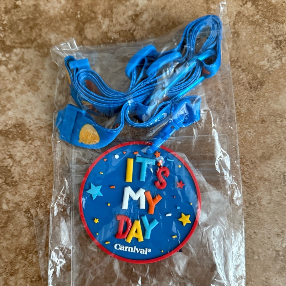 Carnival Cruise Line Birthday Lanyard